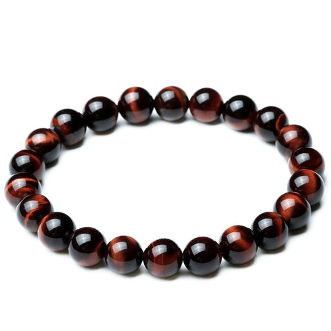 Bracelets 8Mm Tiger Eye Bracelet Stretch Design Unisex Fashion Jewellery For Casual Wear