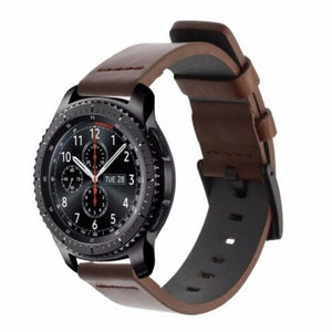 Watch Bands 22Mm Belt Genuine Luxury Leather Band Strap For Samsung Gear S3 Frontier Classic Deep Coffee