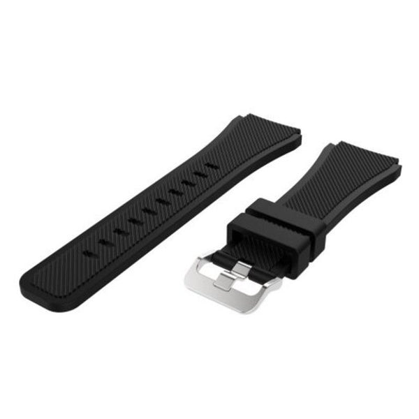 Watch Bands 22Mm Silicone Watch Band Wrist Strap For Samsung Gear S3 Frontier Classic Black