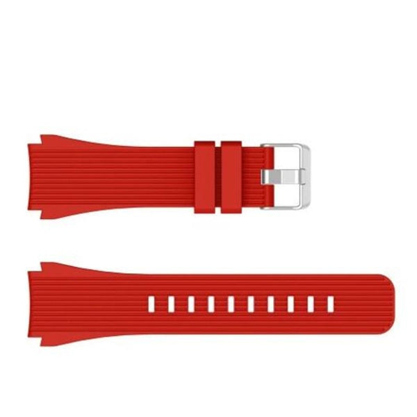 Watch Bands 22Mm Silicone Watch Strap Band For Samsung Gear S3 Classic / Frontier Red