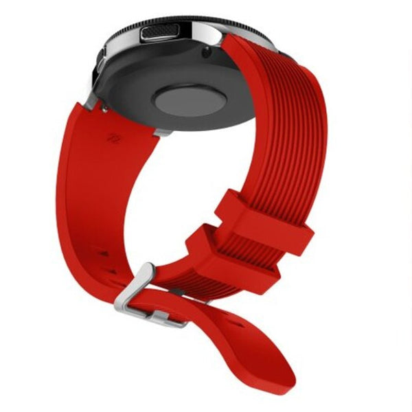 Watch Bands 22Mm Silicone Watch Strap Band For Samsung Gear S3 Classic / Frontier Red