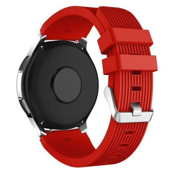 Watch Bands 22Mm Silicone Watch Strap Band For Samsung Gear S3 Classic / Frontier Red