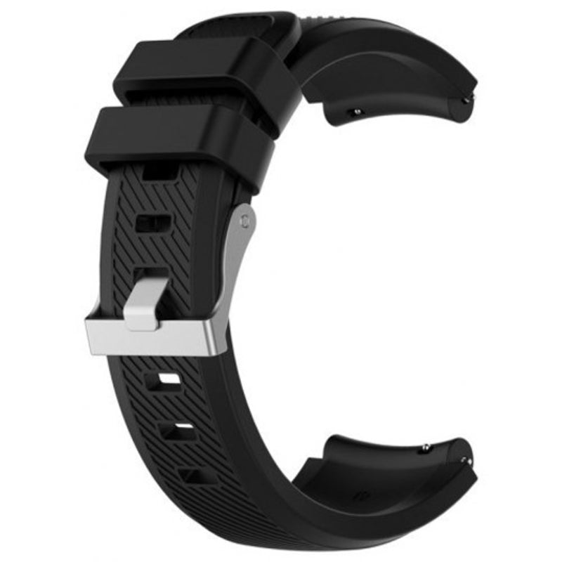 Watch Bands 22Mm Sports Silicone Watch Band For Samsung Gear S3 Frontier Black