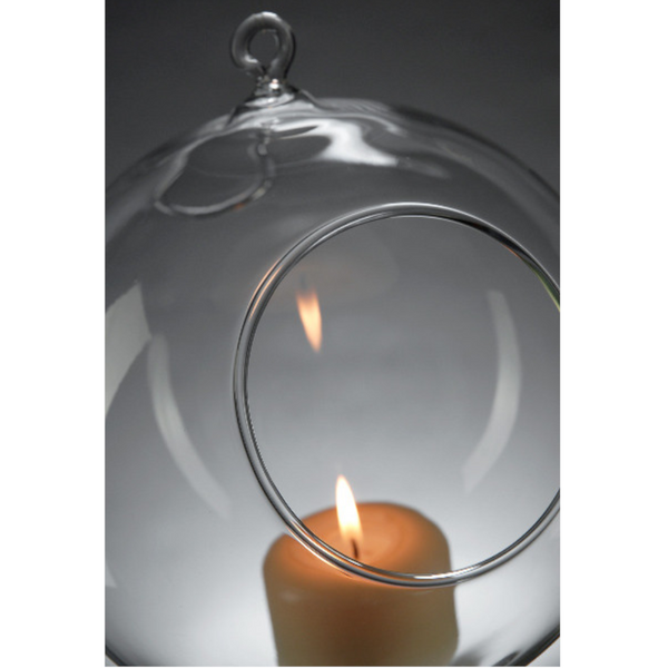 Candle Holders & Accessories 24 Bulk Buy Of Hanging Clear Glass Ball Tealight Candle Holder 10Cm Diameter / High Wedding Globe Decoration Terrarium