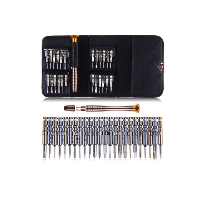 25 In 1 Small Precision Screwdrivers Setrepair Tool Kits With Black Bag