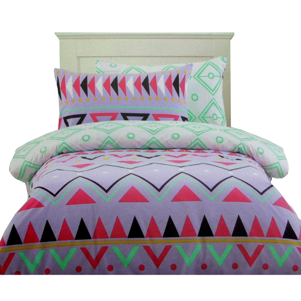 Quilt Covers 250Tc Tribal Dream 100% Cotton Quilt Cover Set Single