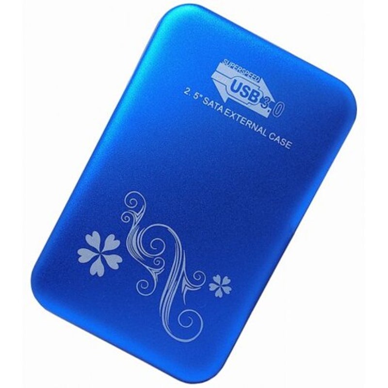 Drive Enclosures & Docks 2512V3 2.5 Inch Sata Solid State And Mechanical External Hard Drive Box Usb3.0 / Aluminum Alloy Ocean Blue