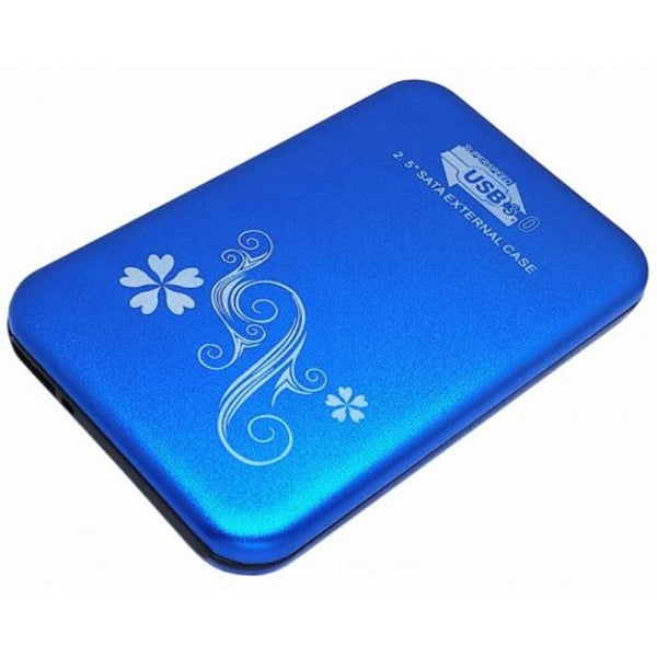 Drive Enclosures & Docks 2512V3 2.5 Inch Sata Solid State And Mechanical External Hard Drive Box Usb3.0 / Aluminum Alloy Ocean Blue