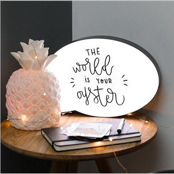 Lamps Speech Bubble Light Box Home Decor Night