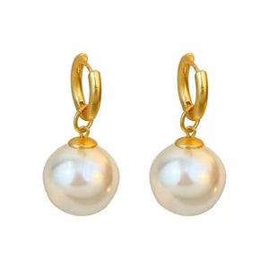 Earrings Retro Simple Pearl Girl High End Design Detachable European American Niche