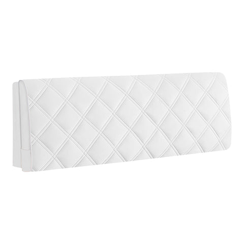 Headboards & Footboards Headboard Cover Off White Criss Cross Pattern Super Soft Quilted Velvet 100X70cm