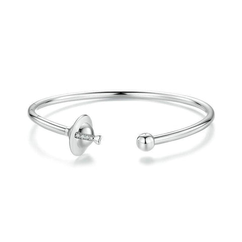 Bracelets Silver Charm Original Planet Opening Basic Bracelet For Men And Women S925 Bead