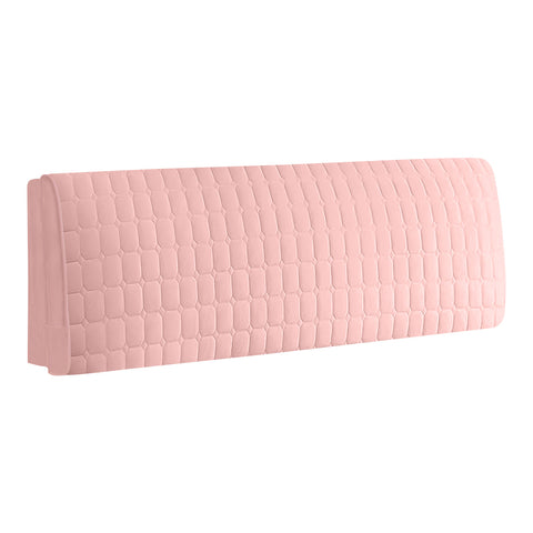 Headboards & Footboards Headboard Cover Pink Cube Pattern Super Soft Smooth Quilted Velvet 100X70cm