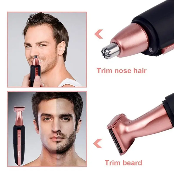 2 In1 Electric Hair Nose Trimmer For Men Usb Rechargeable Removal