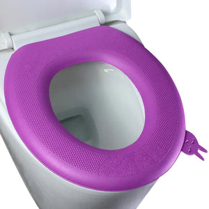 Bath Mats, Rugs & Toilet Covers Purple Washable Toilet Seat Cover Mat Pad Cushion For O Shape Toilets