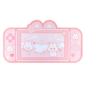 Desk Mats Mouse Pad Pink Bunny Kawaii Gaming Mat Rubber Protector For Desk Use