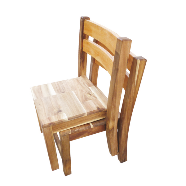 Kids Chairs 2 X Acacia Stacking Chair