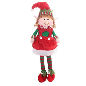 Seasonal Decorations 48Cm Cute Christmas Elf Soft Toy Decoration