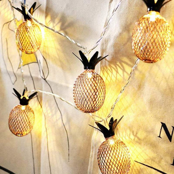 String Lights Indoor 2M 20Led Cute Pineapple Shaped Charming Fairy Outdoor