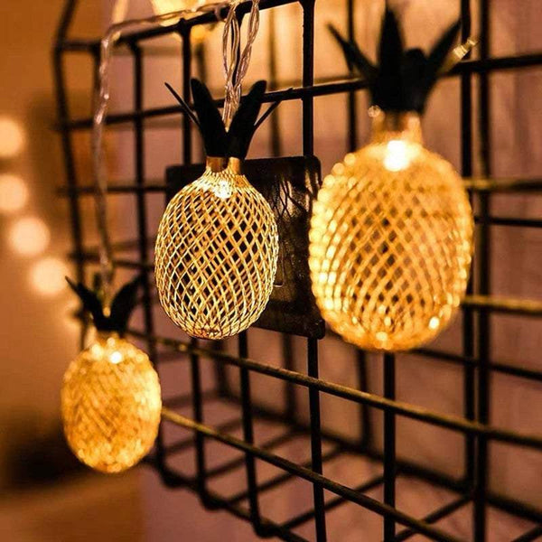 String Lights Indoor 2M 20Led Cute Pineapple Shaped Charming Fairy Outdoor