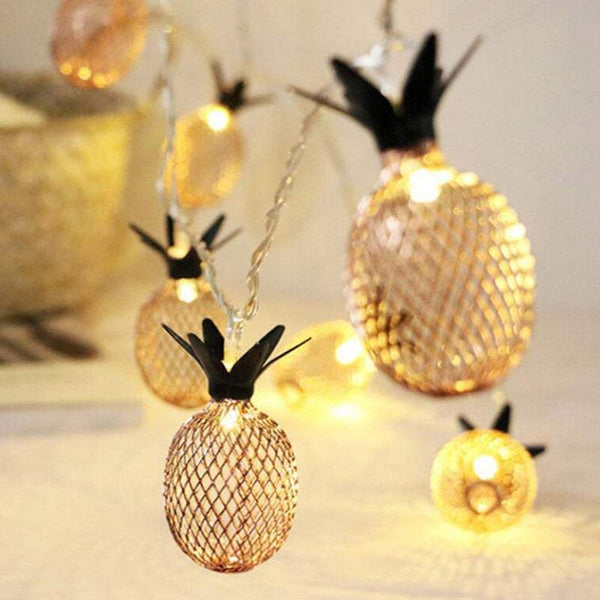 String Lights Indoor 2M 20Led Cute Pineapple Shaped Charming Fairy Outdoor