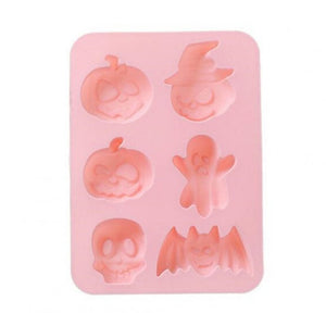 Muffin Pans & Baking Moulds 2Pc Halloween Pumpkin Skull Ghost Shape Silicone Moulds Baking Cake Soap Pink