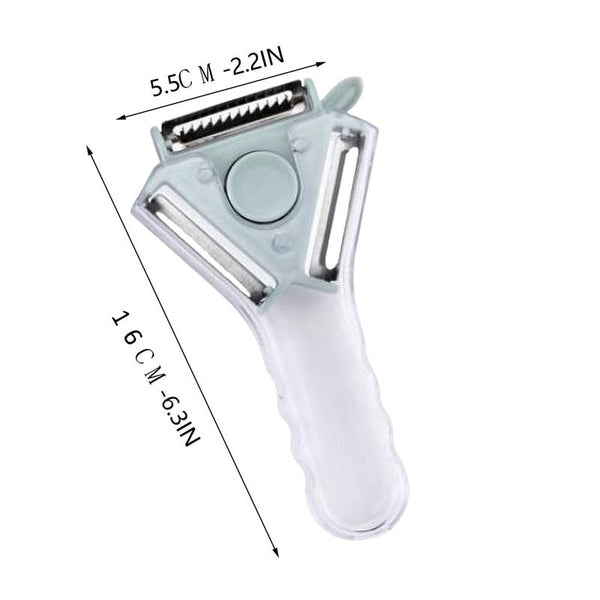 Peelers & Slicers 3In1 Kitchen Accessories Fruit Vegetable Peeler Slicer Swivel Serrated Zesters