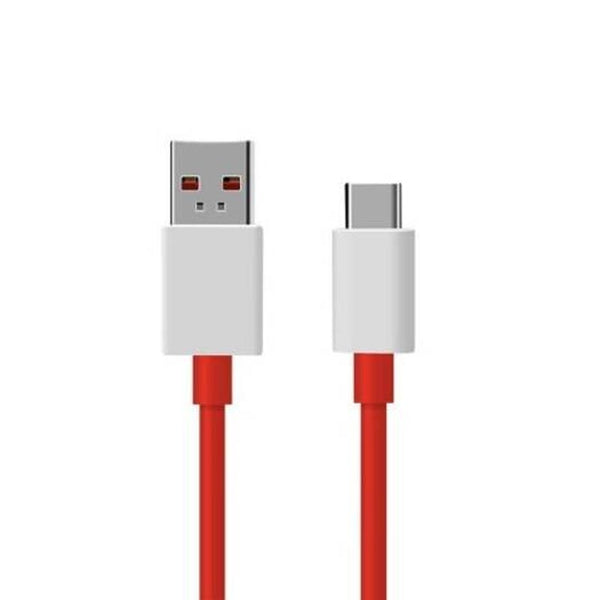 2Pcs 4A Fast Charging Data Transfer Cable For Oneplus 7 Pro / 6T 5T Red