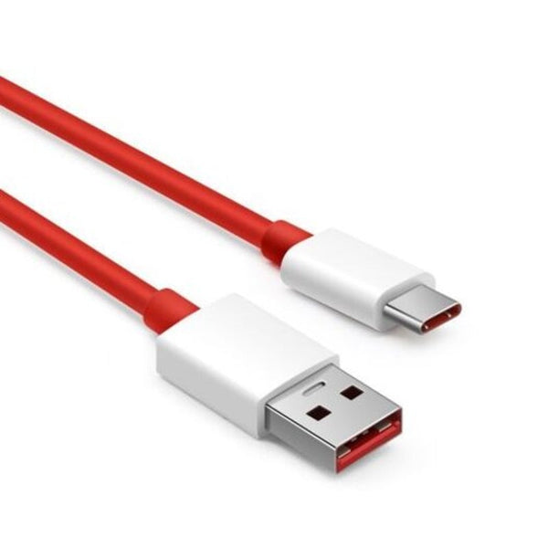 2Pcs 4A Fast Charging Data Transfer Cable For Oneplus 7 Pro / 6T 5T Red