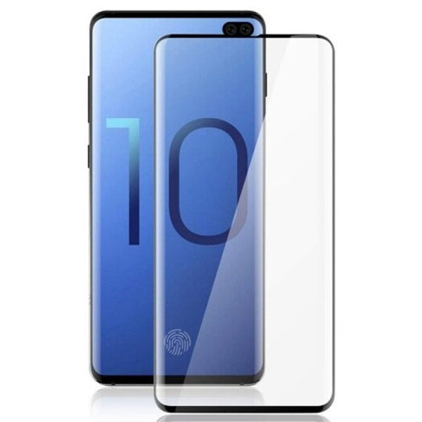 Screen Protectors 4D 0.26Mm 9H Curved Full Screen Tempered Glass For Samsung Galaxy S10 Plus Black