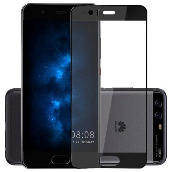 Screen Protectors Tempered Glass Full Cover Shatter Proof Membrane For Huawei P10 Black