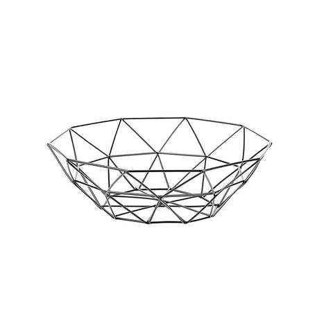 Racks & Holders Iron Fruit Basket Geometric Style Container Wire Metal Bowl Kitchen Storage