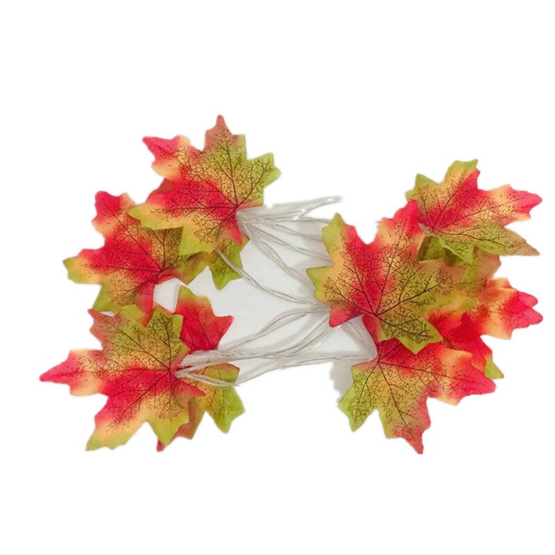 Seasonal Decorations 3M Maple Leaves 20Led String Light Christmas Halloween Party Decoration Battery Box