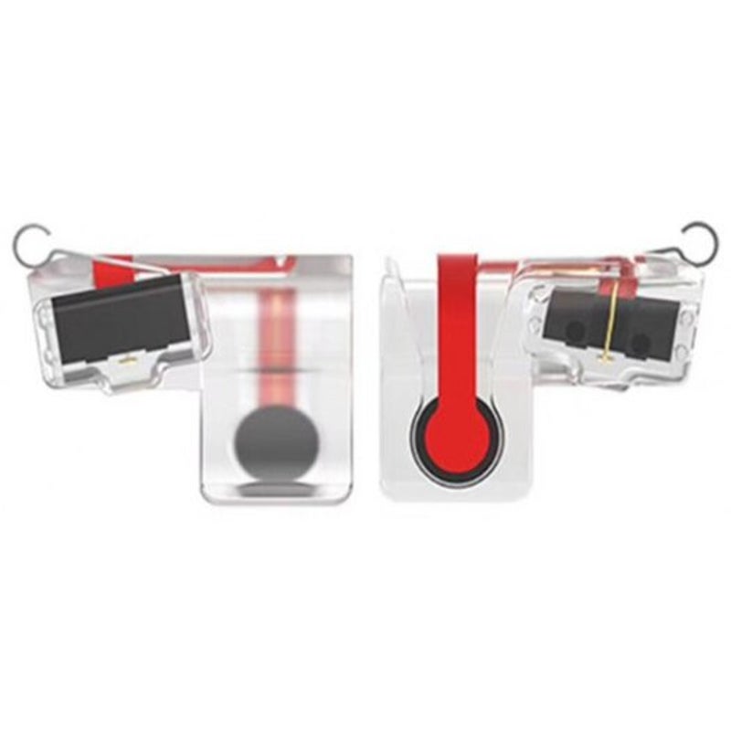 Controllers & Attachments 2Pcs Mobile Game Fire Button Aim Key L1 / R1 Shooter Controller Transparent