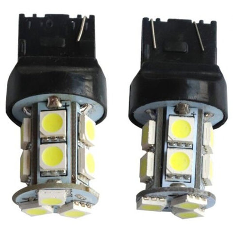 2Pcs T20 7440 Turn Signal Light 6.5W 5050 13Smd Ledreverse White Black