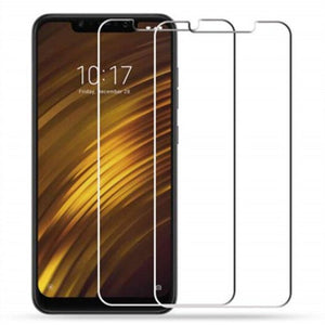 Screen Protectors 2Pcs Tempered Glass Screen Protective Case For Xiaomi Pocophone F1 Transparent