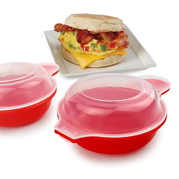 Easy Eggwich Microwave Omelet Cooker Kitchen Cooking Tool Red