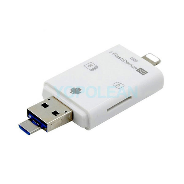 Memory Card Readers & Adapters 3 In 1 Tfsd Card Reader High Speed Adapter For Lightning Micro Usb Iphone Android