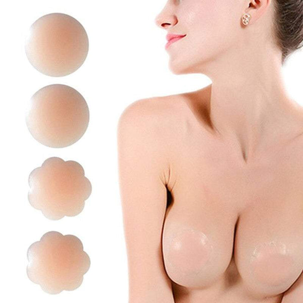 Bra Accessories Women's Accessories 3 Pairs Reusable Adhesive Silicone Nipple Covers Bra Alternative