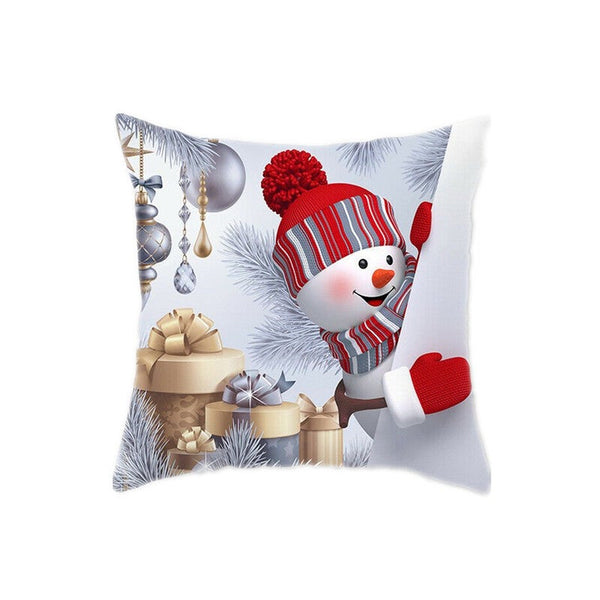 Cushions & Decorative Pillows 3Pcs Christmas Xmas Decorative Snowman Cushion Pillowcase Cover 45X45cm