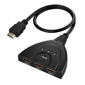 3 Port 1080P Hdmi Switch Splitter Black