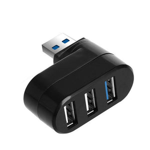 USB Cables, Hubs & Adapters 3 In 1 Ports Usb 2.0/3.0 Hub High Speed Rotating Splitter For Pc/Laptop