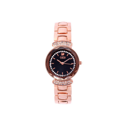 Watches Stainless Steel Women Quartz Watch Diamond Rose Gold Female Wrist