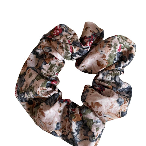 Headbands Floral Large Intestine Hairband Satin Headdress Ponytail