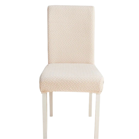 Slipcovers Chair Cover Beige Small Knitted Design Anti Dirt Elastic Material