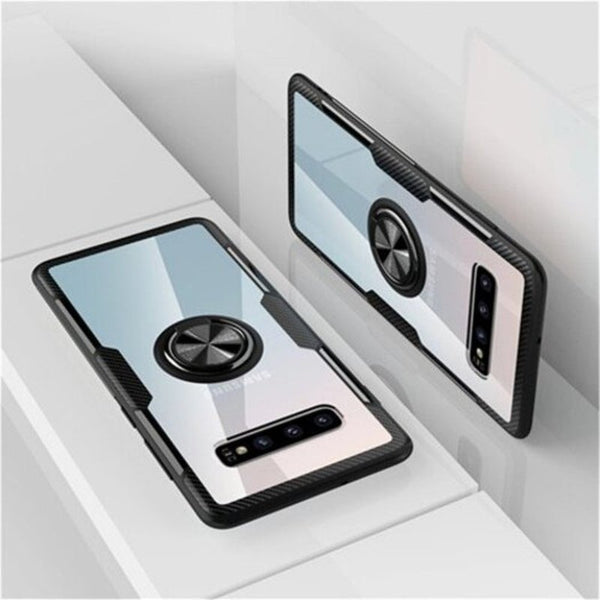 Cases, Covers & Skins 360 Ring Clear Protective Cover Case For Samsung Galaxy S10 Plus Black