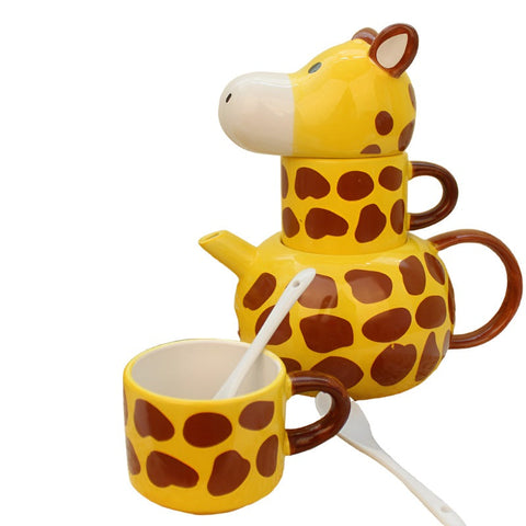 Mugs Creative Ceramic Giraffe Mug Set For Homeware Kitchenware Collectables