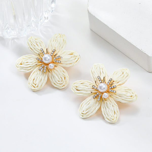 Earrings Women Ladies Party Accessories Flower Stud Fashion Jewellery