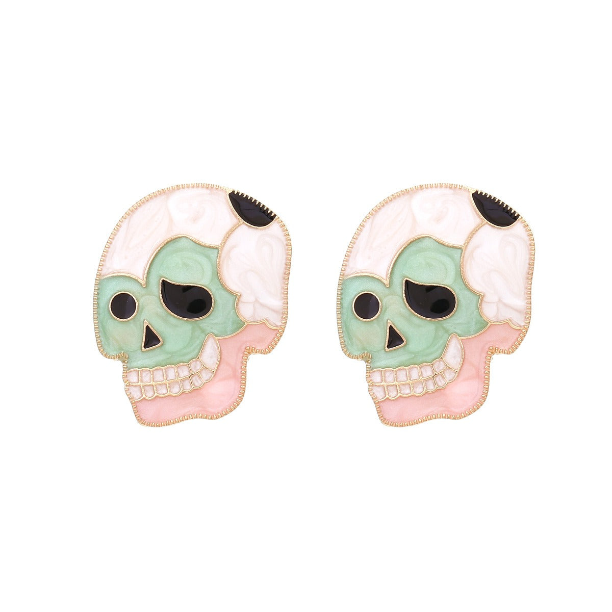 Earrings Alloy Drip Oil Skeleton Stud Fun And Cute Halloween