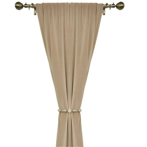 Curtains & Drapes 200Cm Beige High Quality Modern Velvet Blackout Curtains For Living Room Bedroom